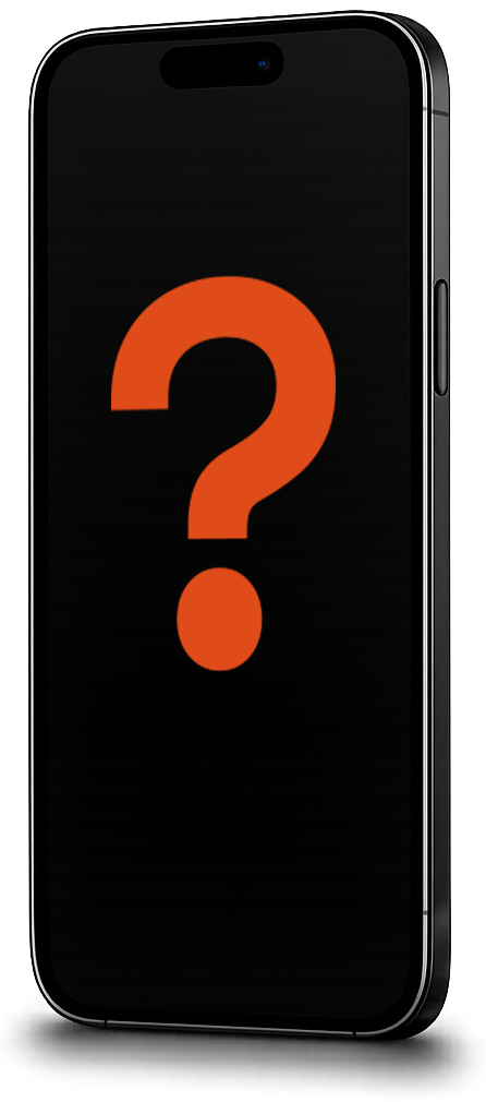 Platzhalter-Mockup mit Fragezeichen für den nächsten Case